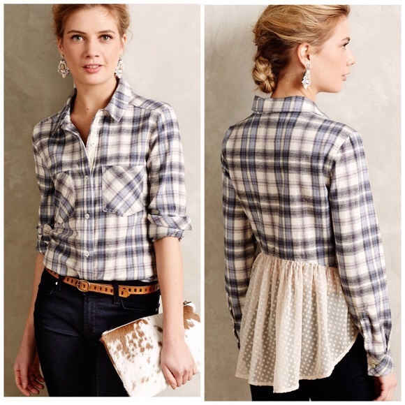Anthropologie Tops - Holding Horses button down flannel